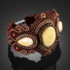 14_41.jpg Luxurious Braided Bracelet with inserts of Natural Amber