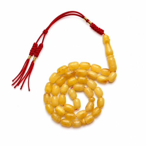15gg.jpeg Natural Baltic Amber Misbah 15g 35Beads 7X11mm