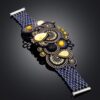 191.jpg Luxurious Braided Bracelet with inserts of Natural Amber