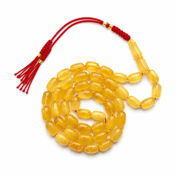 19g.jpeg Natural Baltic Amber Misbah 19g 47Beads 7X11mm