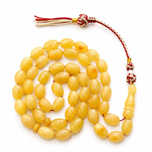23G.jpeg Natural Baltic Amber Misbah 23g 48 Beads 8X13mm