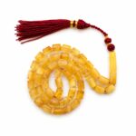 Natural Baltic Amber Misbah 23g 45Beads 7X10mm