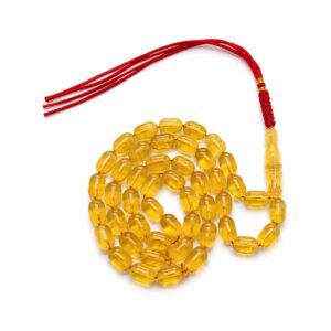 Natural Baltic Amber Misbah 27g 47Beads 8X12mm