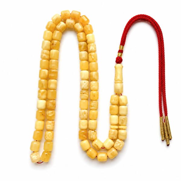 27hg.jpeg Natural Baltic Amber Misbah 27g 72Beads 7X8mm