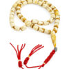 40_2.jpg Ivory Pressed Amber Misbah 30g 45Beads 10X8mm