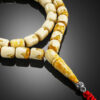 40_3.jpg Ivory Pressed Amber Misbah 30g 45Beads 10X8mm