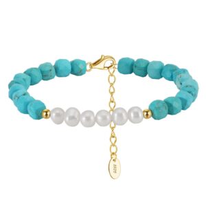 51.jpg Turquoise & Selenite Bracelet