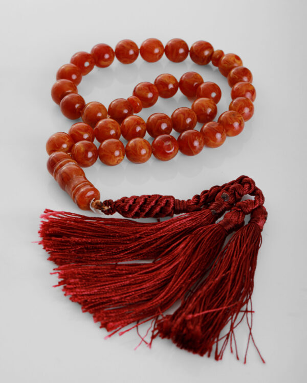 9C1A0654-scaled-1.jpg Antique German Amber Misbah 23g 33Beads 8X10mm