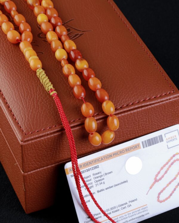 9C1A0792-scaled-1.jpg Antique German Amber Misbah 21g 33Beads 8X10mm
