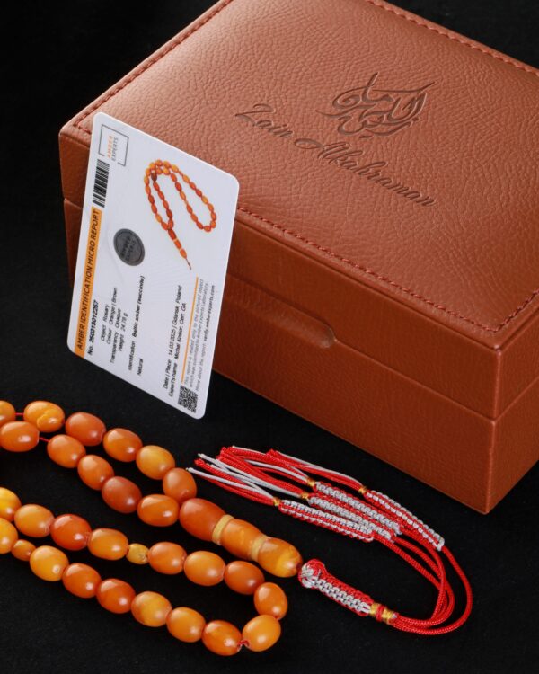 9C1A0795-scaled-1.jpg Antique German Amber Misbah 24g 33Beads 9X12mm