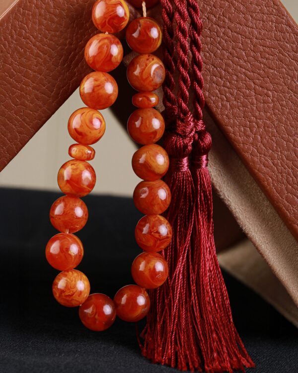 9C1A0802-scaled-1.jpg Antique German Amber Masabih 19g 33Beads 9X10mm