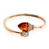 BAN1.jpg Vibrant Snake Amber and Cubic Zirconia Bangle
