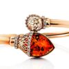 BAN2.jpg Vibrant Snake Amber and Cubic Zirconia Bangle