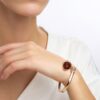 BAN3.jpg Vibrant Snake Amber and Cubic Zirconia Bangle
