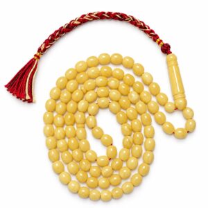 BARM1.jpeg Natural Baltic Amber Misbah 32g 99Beads 7X9mm