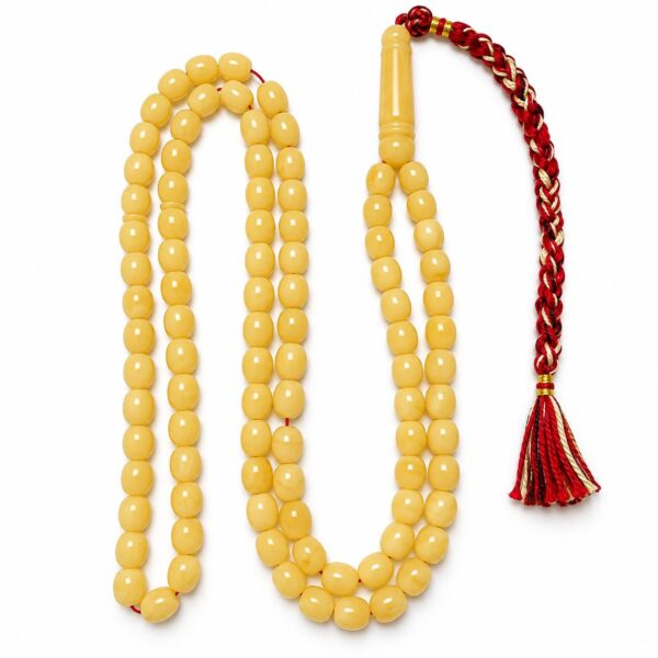 BARM2.jpeg Natural Baltic Amber Misbah 32g 99Beads 7X9mm