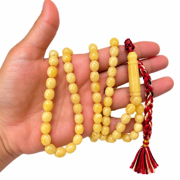 BARM3.jpeg Natural Baltic Amber Misbah 32g 99Beads 7X9mm