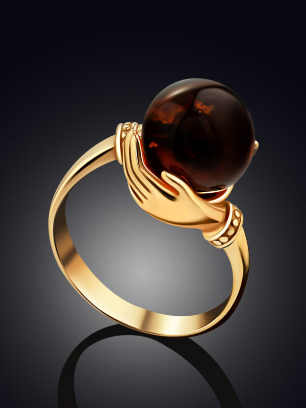 Cognac Amber Ring