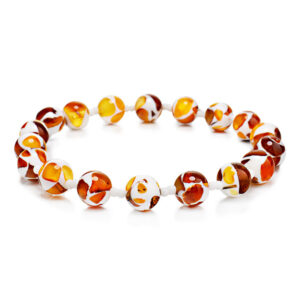 Bracelet-made-of-amber-mosaic-balls-1.jpeg Amber Mosaic Bracelet
