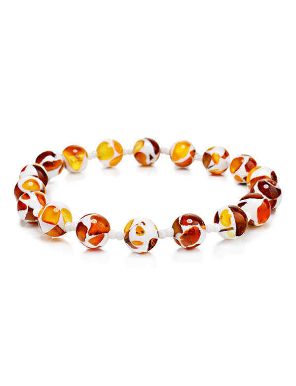 Bracelet-made-of-amber-mosaic-balls-1.jpeg Amber Mosaic Bracelet