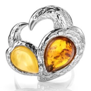 Bright-ring-with-an-insert-made-of-natural-amber-2.jpeg Bright Ring with an insert made of Natural Amber