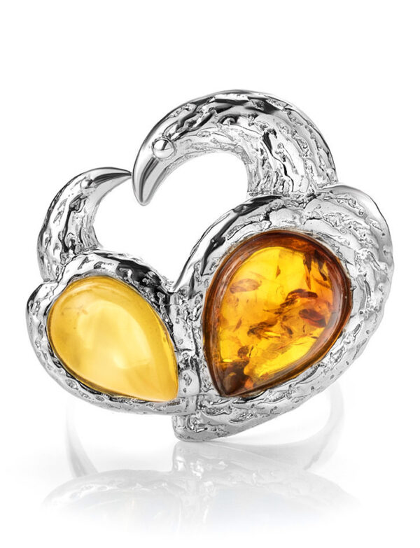 Bright-ring-with-an-insert-made-of-natural-amber-2.jpeg Bright Ring with an insert made of Natural Amber