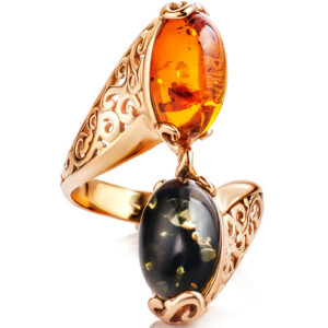 Natural Amber Ring in two shades