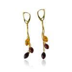 Amber Cascade Drop Earrings