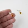 Drop Shape Amber Earrings