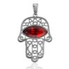 EYE-P1.jpg Openwork Pendant Natural Cherry Amber