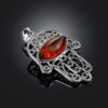 EYE-P2.jpg Openwork Pendant Natural Cherry Amber