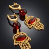 EYE5.jpg Bright, Openwork, Gilded Earrings