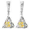 Geometric Amber Earrings