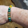 Malachite & Yellow Agate 'Perseverance' Bracelet