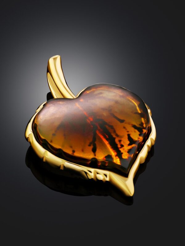 LEAVE2.jpg Fall Leaf Amber Pendant