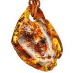 Raw Sunrise Amber Pendant
