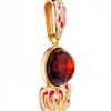 MINA3P.jpg Enamel & Amber Glow Pendant