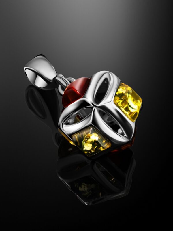 MIX2.jpg Bright Pendant Decorated with Mixed Colour Amber