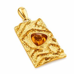 NEWP.jpeg Golden Texture Pendant