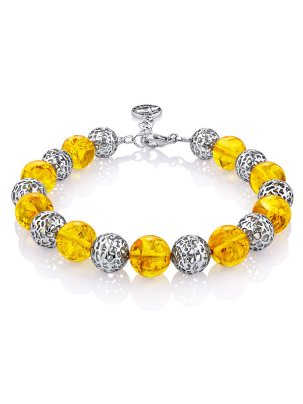Openwork-bracelet-Aphrodite-with-molded-lemon-amber-3.jpeg Baltic Sun Bracelet