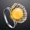 Shell Amber Ring