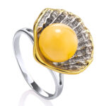 Shell Amber Ring