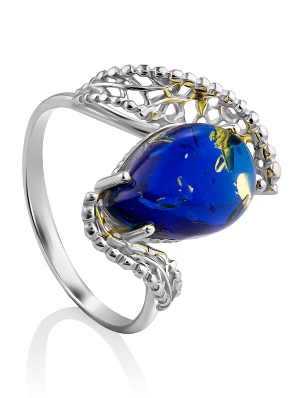 RBLUE1.jpg Original Openwork Ring with Blue Amber