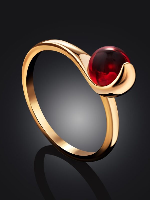RED2.jpg "LEIA" Red Amber Ring