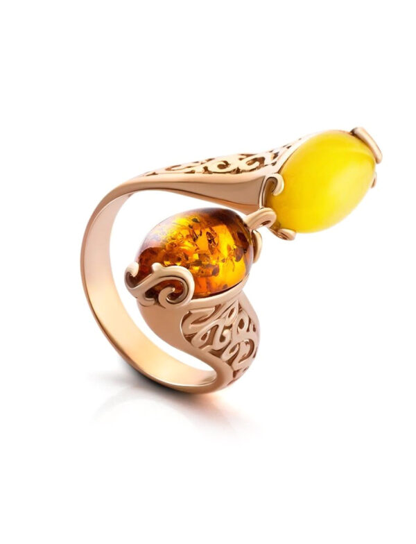 Spectacular-ring-made-of-natural-amber-in-two-shades-1.jpeg Natural Amber Ring in two shades