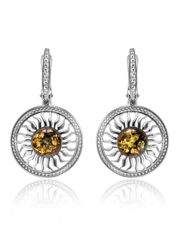 Stylish-earrings-Parnassus-3.jpeg Parnassus Green Amber Earrings
