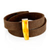 Amber & Due Leather Bracelet