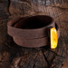Amber & Due Leather Bracelet