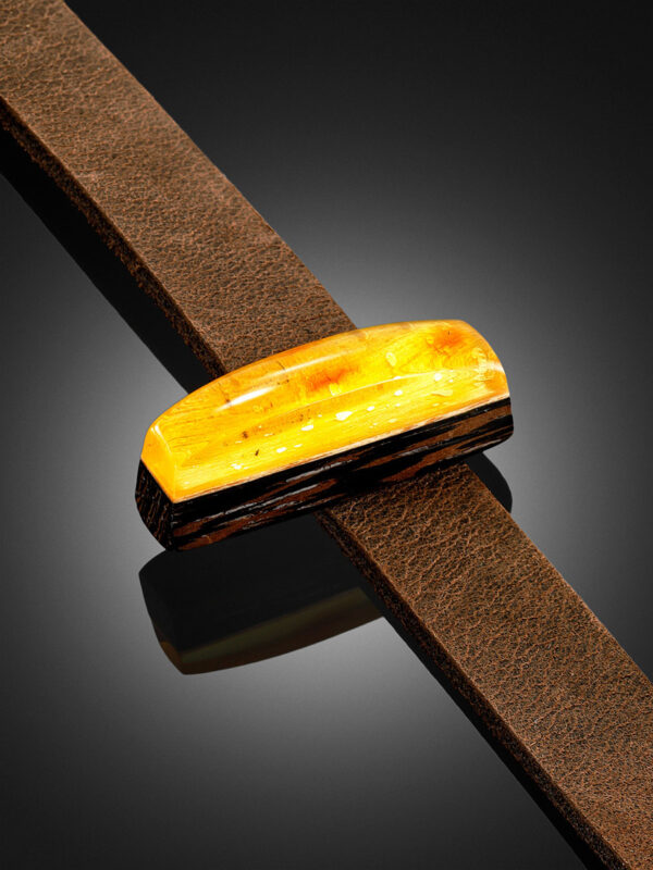 Amber & Due Leather Bracelet