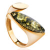 Stylish-open-ring-Liberty-with-green-amber-3.jpeg Liberty Green Amber Ring